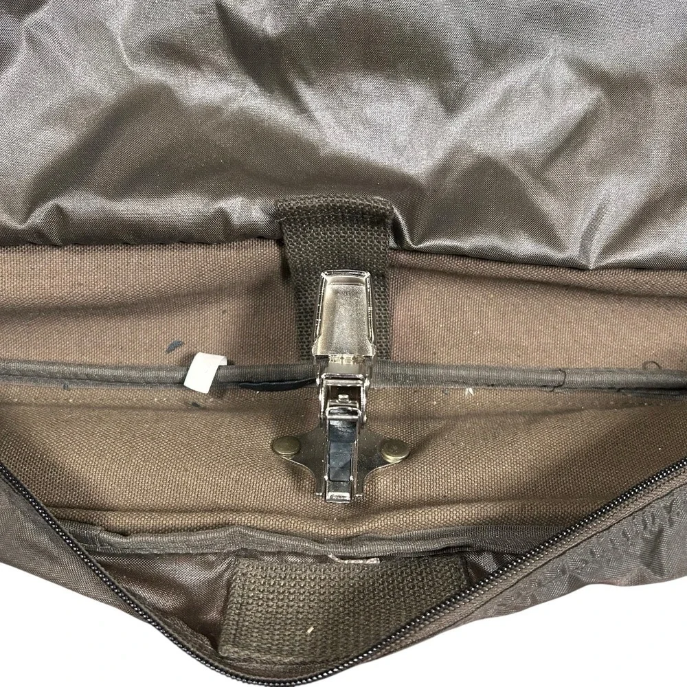 Vintage Cabelas Canvas & Leather Garment Bag Luggage Travel Hunting Outdoor‎